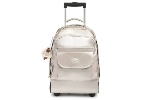 Kipling sanaa metallic rolling backpack (large).